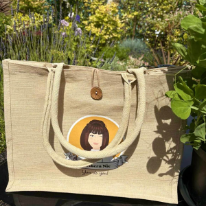 Northern Nic's Logo Hessian Tote Bag